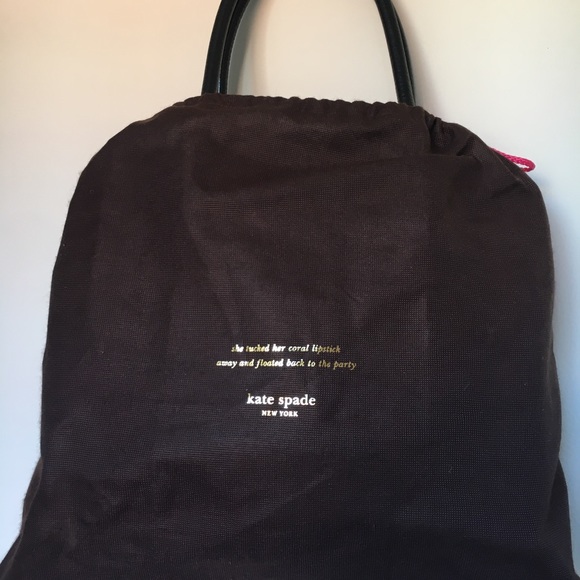 Kate Spade classic black leather tote with tassel - Picture 7 of 7